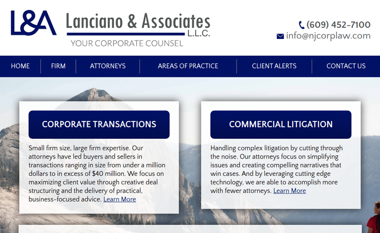 Law Firm Website design for Lanciano & Associates, L.…