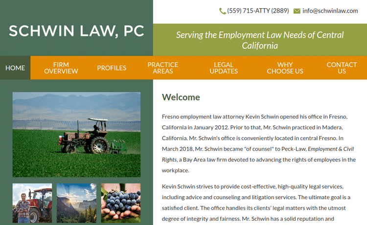 Law Firm Website design for Law Office of Kevin Schwi…