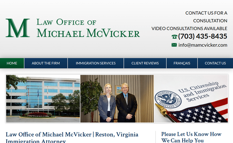 Law Firm Website design for Law Office of Michael McV…