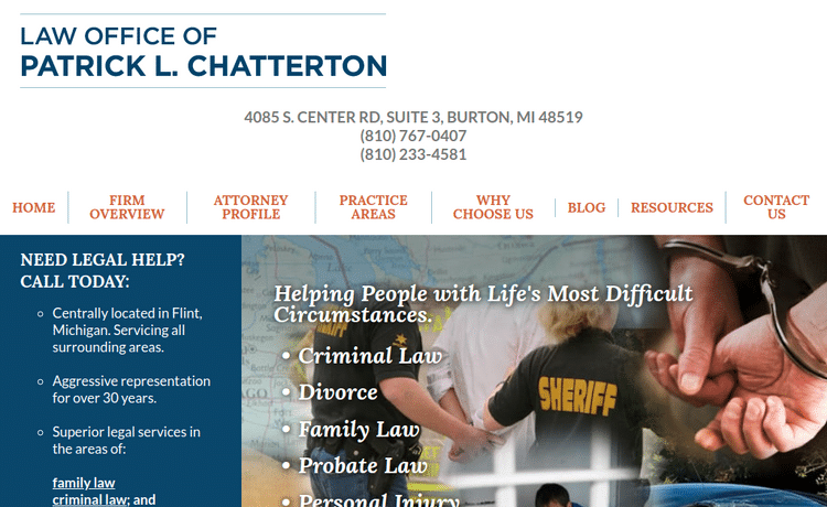 Law Firm Website design for Law Office of Patrick L.…