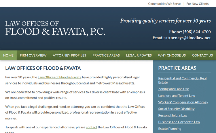 Law Firm Website design for Law Offices of Flood & Fa…