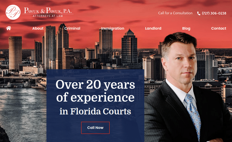 Law Firm Website design for Law Offices of Pawuk & Pa…