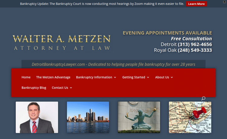 Law Firm Website design for Law Offices of Walter Met…