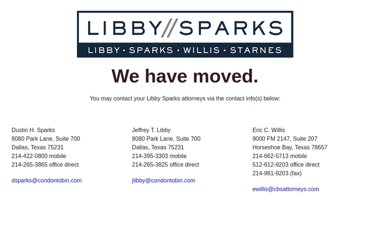 Law Firm Website design for Libby Sparks Willis Starn…