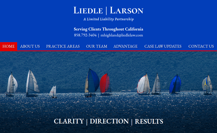 Law Firm Website design for Liedle & Larson, LLP