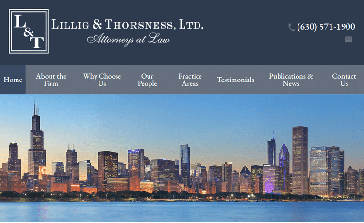 Law Firm Website design for Lillig & Thorsness, Ltd.