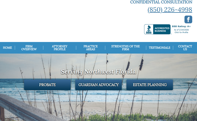 Law Firm Website design for Lisa Jo Spencer, P.A.