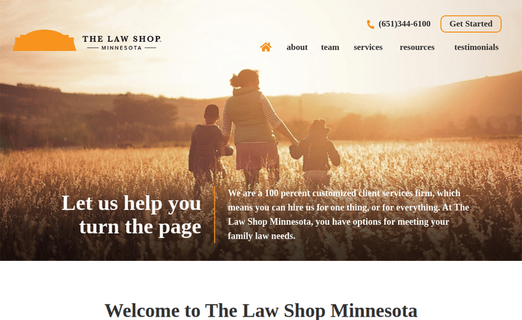 Law Firm Website design for Livesay Law Office