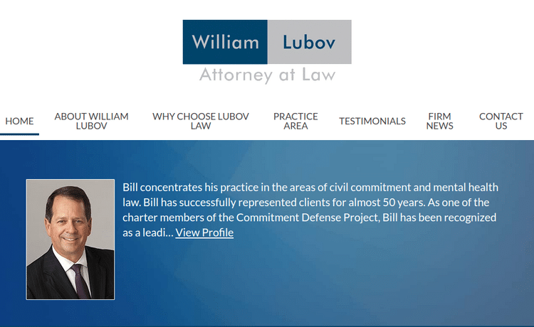 Law Firm Website design for Lubov Law, LLC