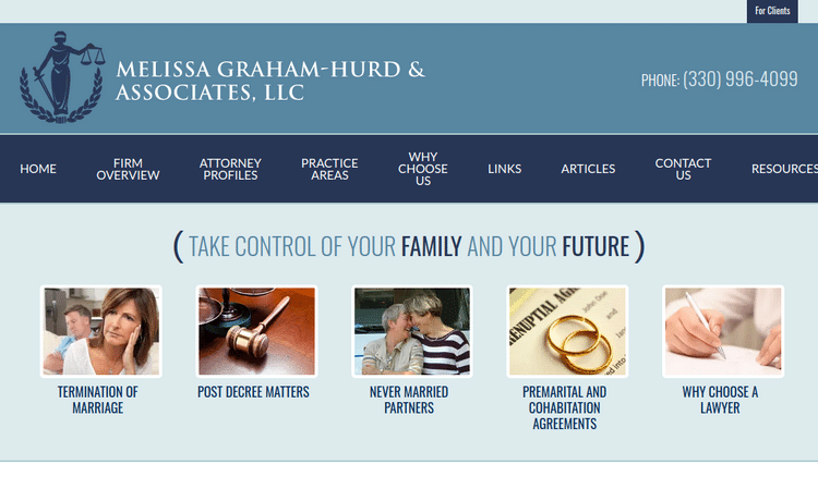 Law Firm Website design for Melissa Graham-Hurd & Ass…