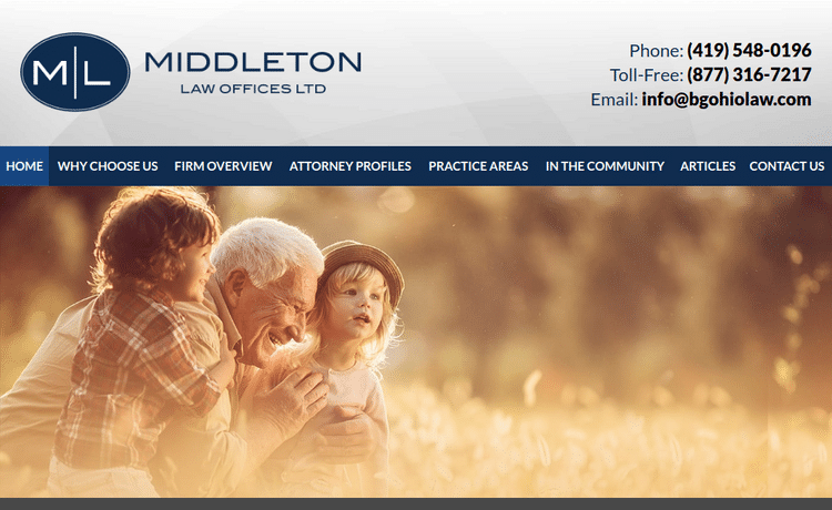 Law Firm Website design for Middleton Law Offices, Lt…