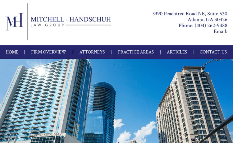 Law Firm Website design for Mitchell - Handschuh Law…