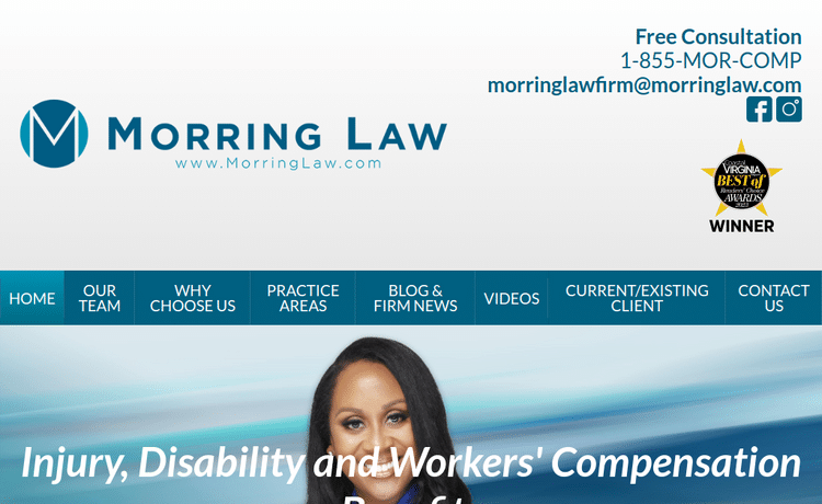 Law Firm Website design for Morring Law PLLC