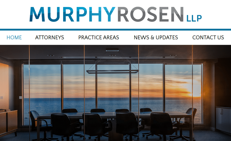 Law Firm Website design for Murphy Rosen LLP