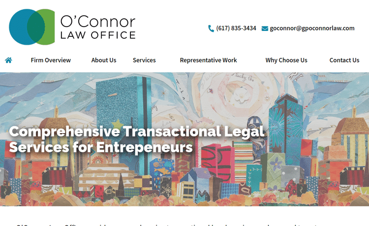 Law Firm Website design for O'Connor Law Office, P.C.