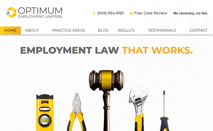 Law Firm Website design for Optimum Employment Lawyer…