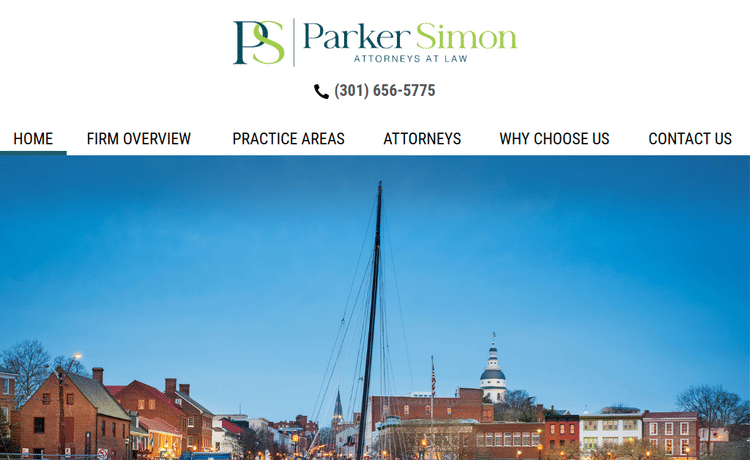 Law Firm Website design for Parker, Simon & Kokolis,…