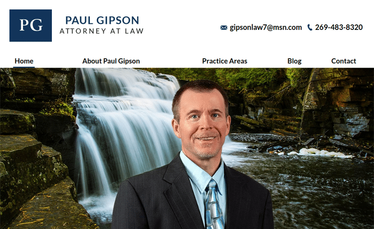 Law Firm Website design for Paul Gipson, Attorney at…