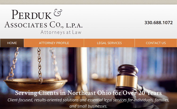 Law Firm Website design for Perduk & Associates Co.,…