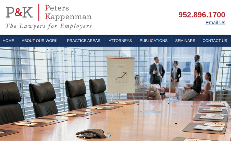 Law Firm Website design for Peters, Revnew, Kappenman…