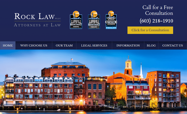 Law Firm Website design for Reis & O'Keefe