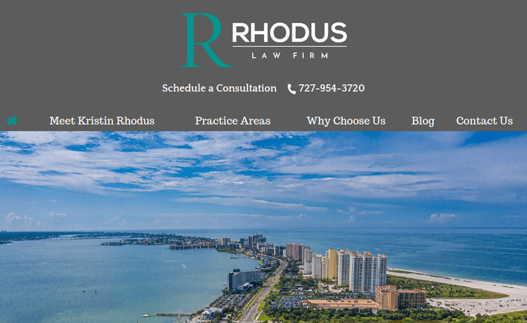 Law Firm Website design for Rhodus Law Firm
