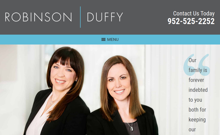 Law Firm Website design for Robinson Duffy