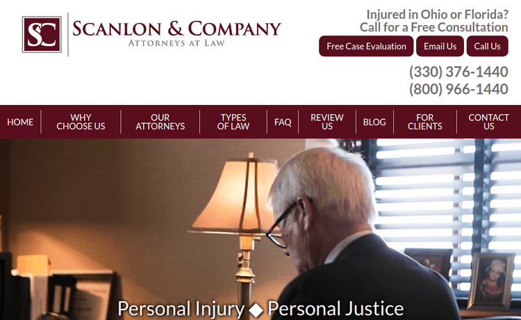 Law Firm Website design for Scanlon & Elliott