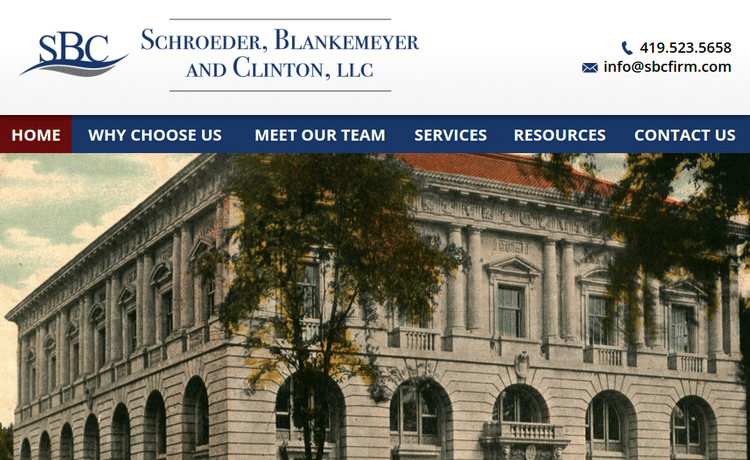 Law Firm Website design for Schroeder, Blankemeyer an…