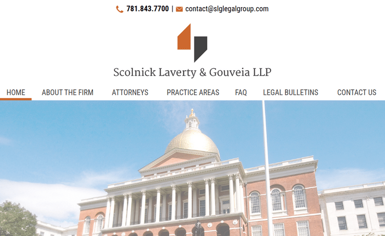 Law Firm Website design for Scolnick Laverty & Gouvei…