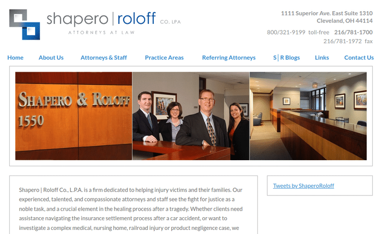 Law Firm Website design for Shapero | Roloff Co., L.P…