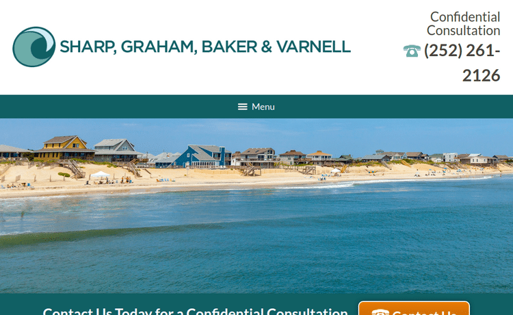 Law Firm Website design for Sharp, Graham, Baker & Va…