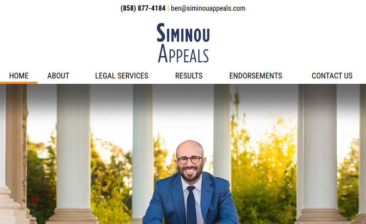 Law Firm Website design for Siminou Appeals, Inc.