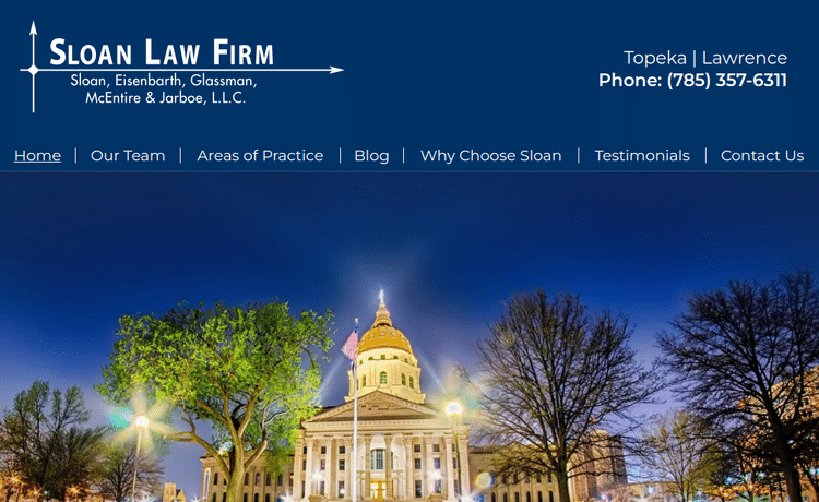 Law Firm Website design for Sloan, Eisenbarth, Glassm…