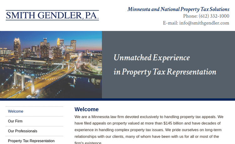 Law Firm Website design for Smith Gendler Shiell Shef…