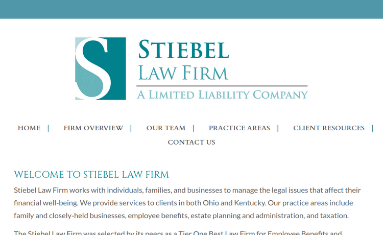 Law Firm Website design for Stiebel Law Firm