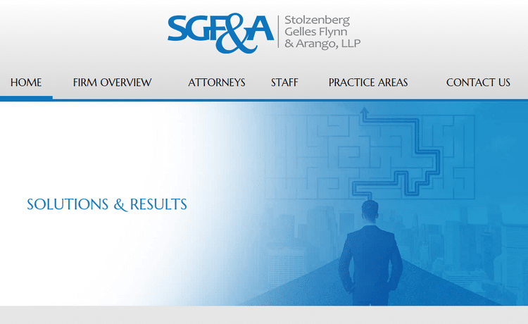 Law Firm Website design for Stolzenberg Gelles Flynn…