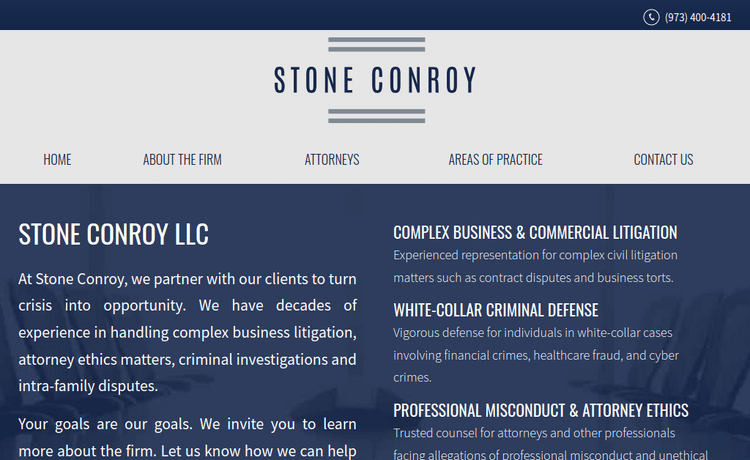 Law Firm Website design for Stone Conroy LLC