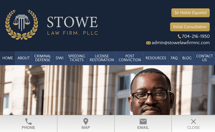 Law Firm Website design for Stowe Law Firm, PLLC