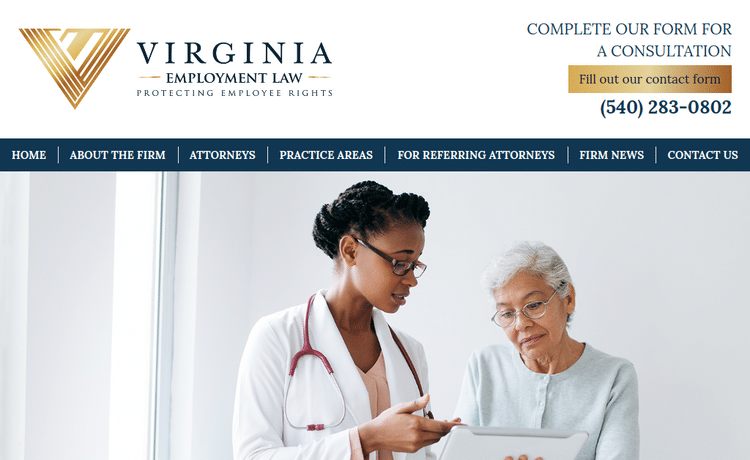 Law Firm Website design for Strelka Employment Law