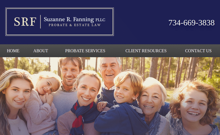 Law Firm Website design for Suzanne R. Fanning PLLC
