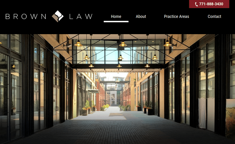 Law Firm Website design for The Brown Law Firm PLLC