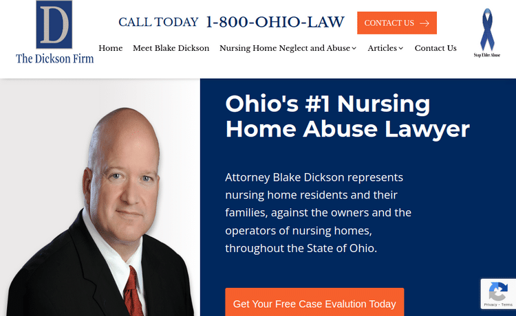 Law Firm Website design for The Dickson Firm