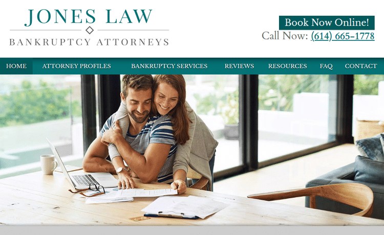 Law Firm Website design for The Jones Law Firm, LLC