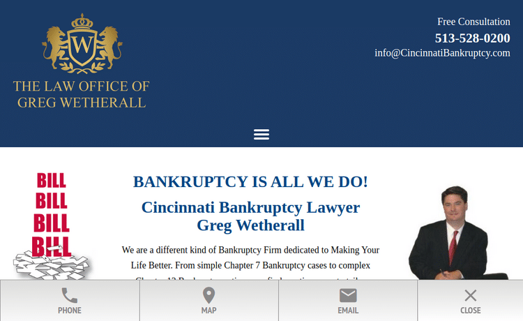 Law Firm Website design for The Law Office of Greg We…
