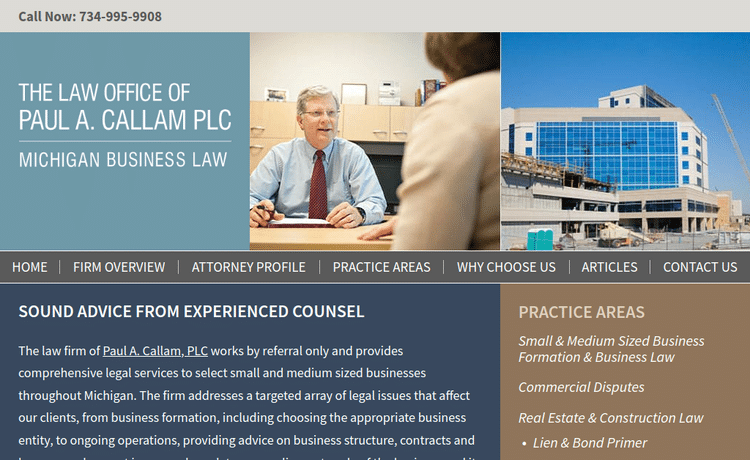 Law Firm Website design for The Law Office of Paul A.…