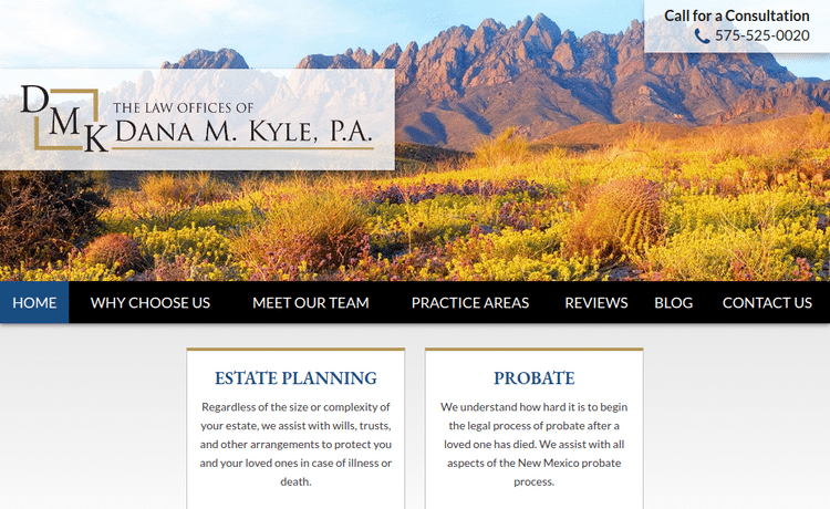 Law Firm Website design for The Law Offices of Dana M…