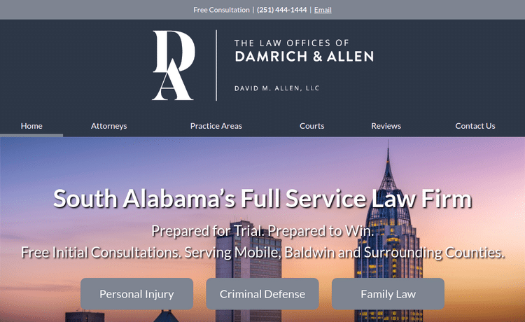 Law Firm Website design for The Law Offices of David…