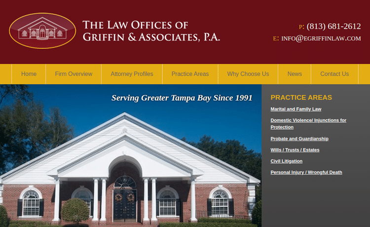 Law Firm Website design for The Law Offices of Griffi…