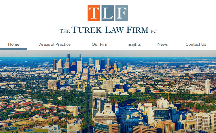 Law Firm Website design for The Turek Law Firm, PC